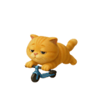たくさんの感情を持つオレンジ色の猫 (NT)（個別スタンプ：7）