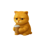たくさんの感情を持つオレンジ色の猫 (NT)（個別スタンプ：9）