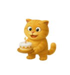 たくさんの感情を持つオレンジ色の猫 (NT)（個別スタンプ：11）
