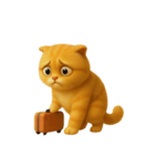 たくさんの感情を持つオレンジ色の猫 (NT)（個別スタンプ：12）