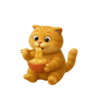 たくさんの感情を持つオレンジ色の猫 (NT)（個別スタンプ：19）