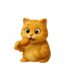 たくさんの感情を持つオレンジ色の猫 (NT)（個別スタンプ：21）