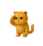 たくさんの感情を持つオレンジ色の猫 (NT)（個別スタンプ：23）