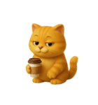 たくさんの感情を持つオレンジ色の猫 (NT)（個別スタンプ：27）