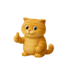 たくさんの感情を持つオレンジ色の猫 (NT)（個別スタンプ：40）