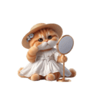 旅行服を着た子猫（NT） v.1（個別スタンプ：1）