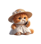 旅行服を着た子猫（NT） v.1（個別スタンプ：3）