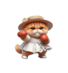旅行服を着た子猫（NT） v.1（個別スタンプ：4）