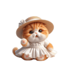 旅行服を着た子猫（NT） v.1（個別スタンプ：6）