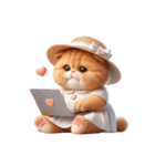旅行服を着た子猫（NT） v.1（個別スタンプ：12）