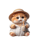 旅行服を着た子猫（NT） v.1（個別スタンプ：22）