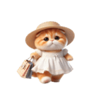 旅行服を着た子猫（NT） v.1（個別スタンプ：33）