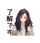 自己肯定低め女子の慰め待ち（個別スタンプ：33）