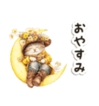 毎日使える♡ビンテージ水彩画のねこ（個別スタンプ：2）