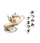 毎日使える♡ビンテージ水彩画のねこ（個別スタンプ：13）