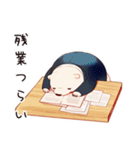 しろくま先輩社員の事務仕事スタンプ（個別スタンプ：6）
