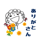 ありがとう言葉（花多め）♡くるリボン（個別スタンプ：3）