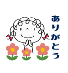 ありがとう言葉（花多め）♡くるリボン（個別スタンプ：6）