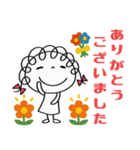 ありがとう言葉（花多め）♡くるリボン（個別スタンプ：36）