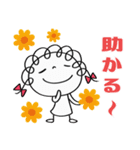 ありがとう言葉（花多め）♡くるリボン（個別スタンプ：39）