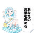 Message Stickers (Blue) JP（個別スタンプ：9）