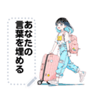 Message Stickers (Blue) JP（個別スタンプ：15）