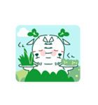 ヤギディのヤギたちはどう草を食べる！？（個別スタンプ：1）