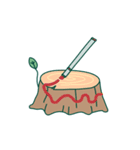 ヤギディのヤギたちはどう草を食べる！？（個別スタンプ：22）