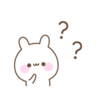 使いやすいうさぎのシンプルスタンプ（個別スタンプ：37）