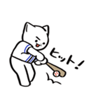 野球ねこ応援団・青チームVer. その2（個別スタンプ：2）