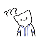 野球ねこ応援団・青チームVer. その2（個別スタンプ：35）