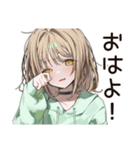 励ますゆるパーカーちゃん（個別スタンプ：3）