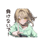 励ますゆるパーカーちゃん（個別スタンプ：4）