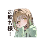励ますゆるパーカーちゃん（個別スタンプ：8）