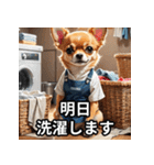 主婦・主夫用の犬スタンプ（個別スタンプ：21）
