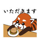 レッサーパンダと遊ぼう（個別スタンプ：12）