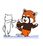 レッサーパンダと遊ぼう（個別スタンプ：21）