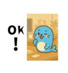 お仕事だるアザラシの日常（個別スタンプ：13）