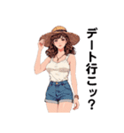 意識高めなお姉さん。夏わたしらしく（個別スタンプ：27）