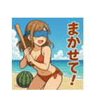水着美女スタンプ・夏サイコー！（個別スタンプ：12）