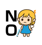 妖精メイのシンプルお返事スタンプ♡（個別スタンプ：2）