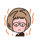ちょっと感情を爆発させる可愛いばあば（個別スタンプ：5）