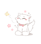 白猫キャロル（個別スタンプ：24）
