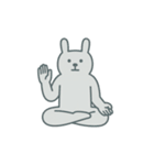 グレーなうさぎ 気持ちスタンプ（個別スタンプ：1）