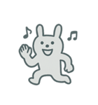 グレーなうさぎ 気持ちスタンプ（個別スタンプ：2）