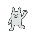 グレーなうさぎ 気持ちスタンプ（個別スタンプ：14）