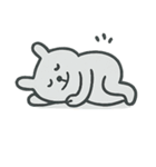 グレーなうさぎ 気持ちスタンプ（個別スタンプ：16）