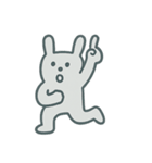 グレーなうさぎ 気持ちスタンプ（個別スタンプ：29）