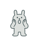 グレーなうさぎ 気持ちスタンプ（個別スタンプ：30）