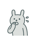 グレーなうさぎ 気持ちスタンプ（個別スタンプ：32）